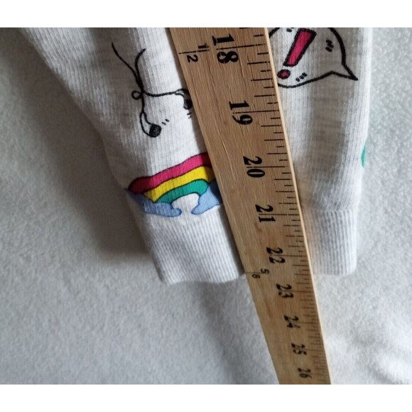 Divided H&M Graphic Sweatshirt Women's Large Gray Crewneck Pullover Lightweight - Picture 9 of 10